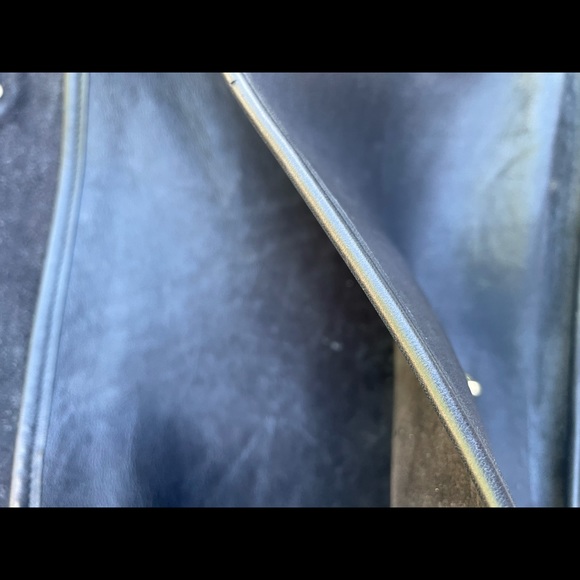 Vintage Coach  Black Briefcase Flap Messenger Bag - Picture 11 of 12